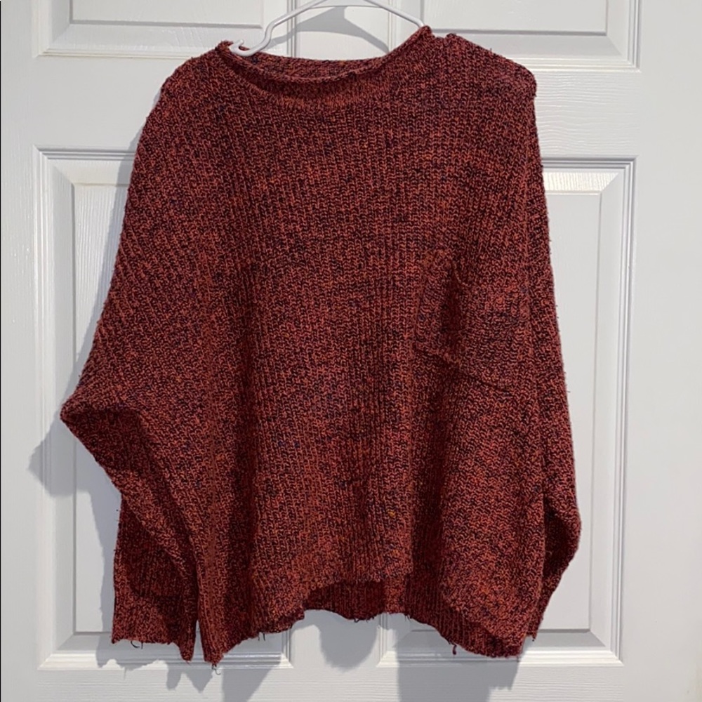 Vintage Overaized 80s sweater HOT PINK